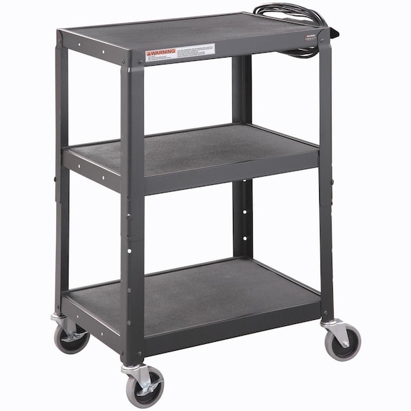ROTATE 113718100100 関税送料込 Global Industrial Steel Audio Visual & Instrument Cart